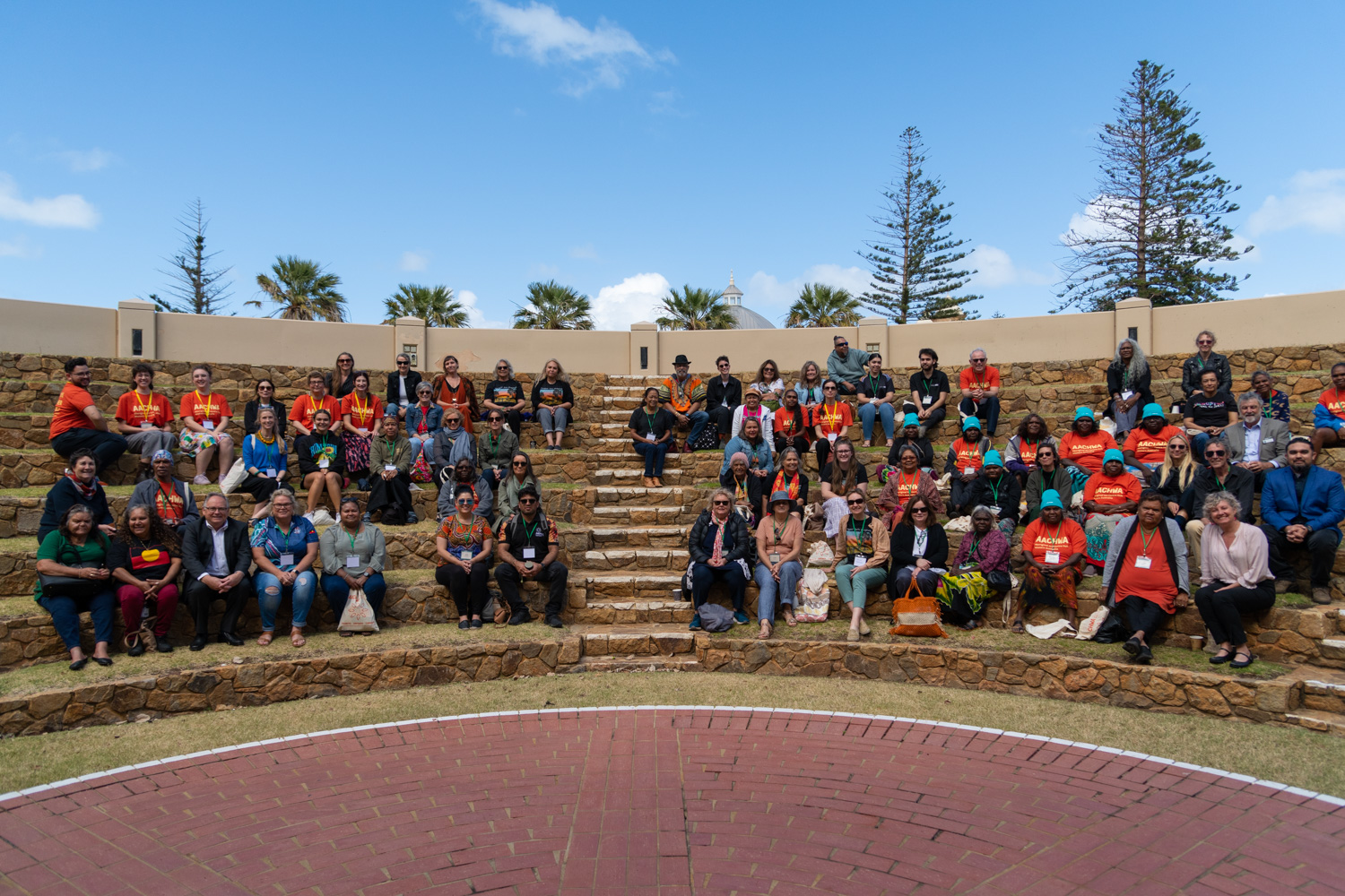 Our Business delegates at the Forum opening, at the Queens Park Amphitheatre, Geraldton, 2022.  Photographer: Dragonfly Media.